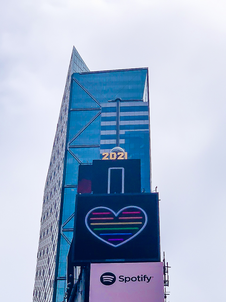 Times square countdown clock the ball