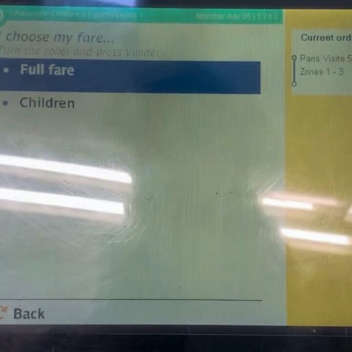 selecting your fare